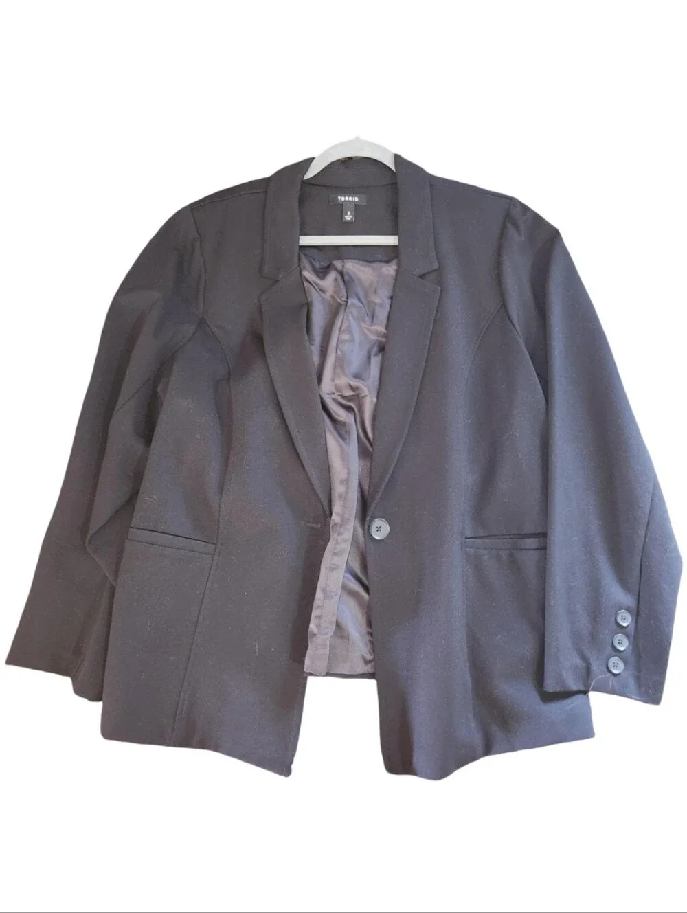 torrid Black Career Work Wear Academia Blazer Jacket Plus Size 3X